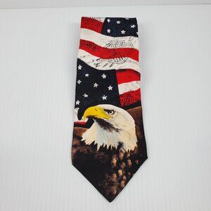 University of Michigan College Silk Necktie Wolverine Graphic Blue Yellow Tie  E